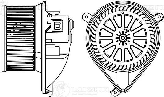 Luzar LFh 1537 - Elektromotors, Salona ventilācija ps1.lv