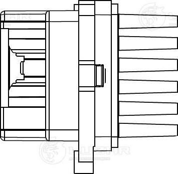 Luzar LFR 1077 - Rezistors, Salona ventilators ps1.lv