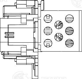 Luzar LFR 20308 - Papildus rezistors, Elektromotors-Radiatora ventilators ps1.lv