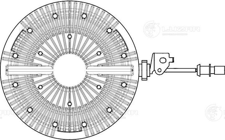 Luzar LMC 1202 - Sajūgs, Radiatora ventilators ps1.lv