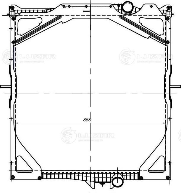 Luzar LRc 1074 - Radiators, Motora dzesēšanas sistēma ps1.lv