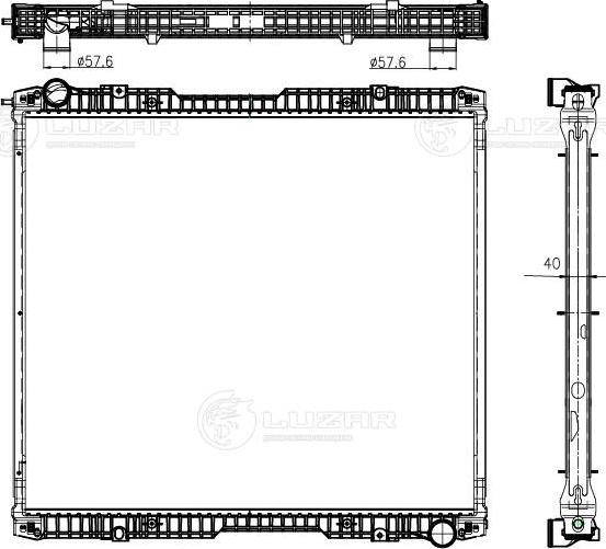 Luzar LRc 2808 - Radiators, Motora dzesēšanas sistēma ps1.lv