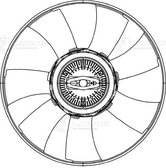 Luzar LVC1502 - Sajūgs, Radiatora ventilators ps1.lv