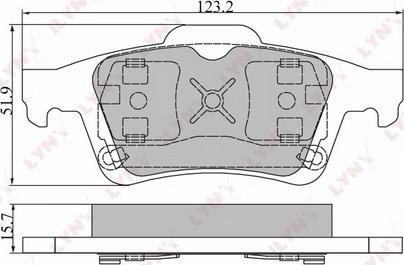 LYNXauto BD-6302 - Bremžu uzliku kompl., Disku bremzes ps1.lv