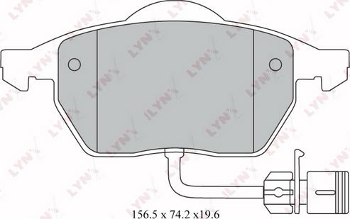 LYNXauto BD-1209 - Bremžu uzliku kompl., Disku bremzes ps1.lv