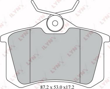 LYNXauto BD-1206 - Bremžu uzliku kompl., Disku bremzes ps1.lv