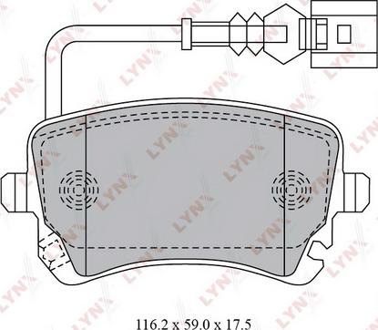 LYNXauto BD-8033 - Bremžu uzliku kompl., Disku bremzes ps1.lv