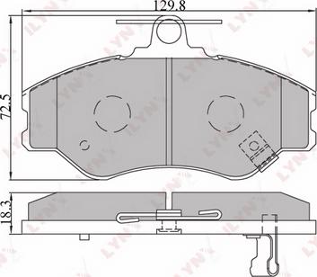 LYNXauto BD-3604 - Bremžu uzliku kompl., Disku bremzes ps1.lv