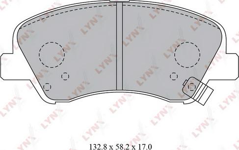 LYNXauto BD-3619 - Bremžu uzliku kompl., Disku bremzes ps1.lv