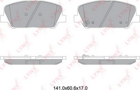 LYNXauto BD-3631 - Bremžu uzliku kompl., Disku bremzes ps1.lv