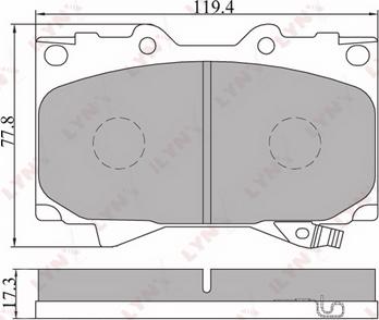 LEXUS 446560240 - Bremžu uzliku kompl., Disku bremzes ps1.lv