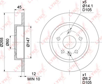 Blue Print ADG043164 - Bremžu diski ps1.lv