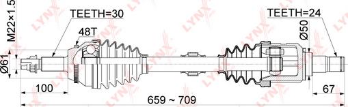 LYNXauto CD-1150A - Piedziņas vārpsta ps1.lv