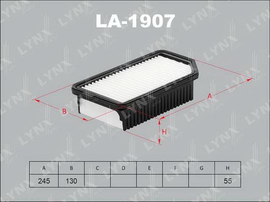 LYNXauto LA-1907 - Gaisa filtrs ps1.lv
