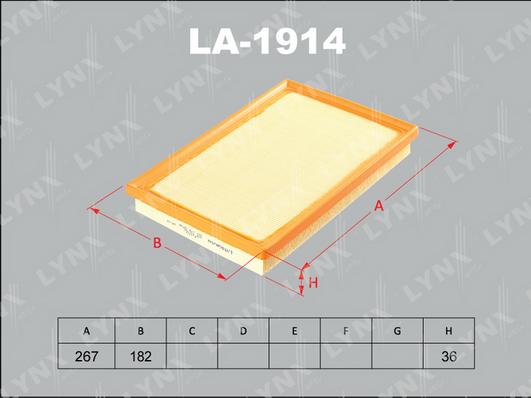 LYNXauto LA-1914 - Gaisa filtrs ps1.lv