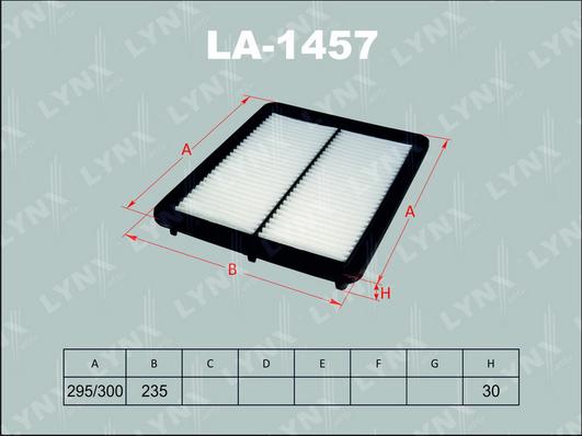 LYNXauto LA-1457 - Gaisa filtrs ps1.lv