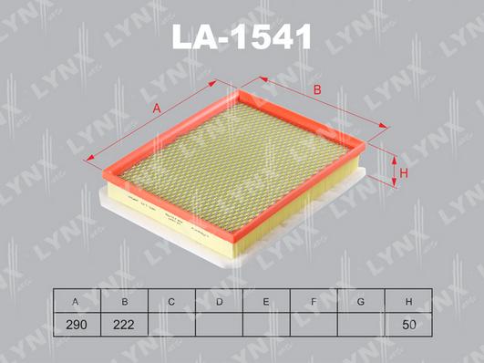 LYNXauto LA-1541 - Gaisa filtrs ps1.lv