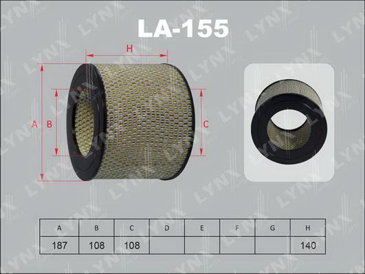 LYNXauto LA-155 - Gaisa filtrs ps1.lv