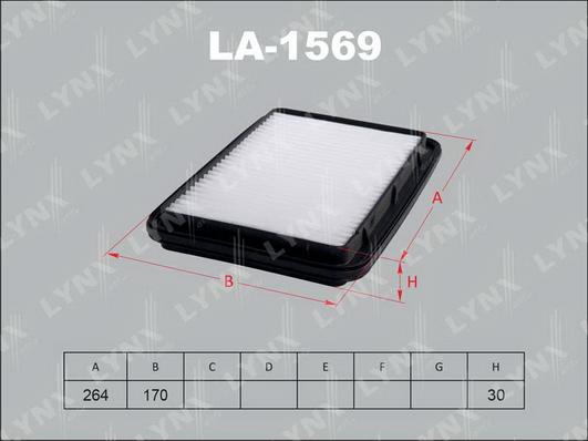 LYNXauto LA-1569 - Gaisa filtrs ps1.lv