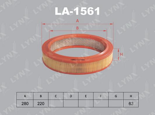 LYNXauto LA-1561 - Gaisa filtrs ps1.lv