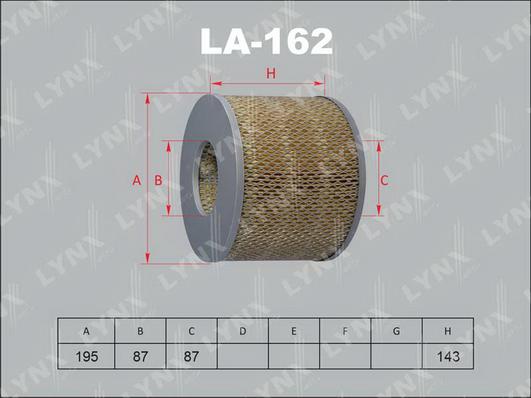LYNXauto LA-162 - Gaisa filtrs ps1.lv