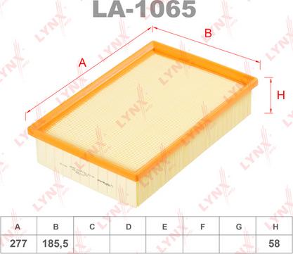 LYNXauto LA-1065 - Gaisa filtrs ps1.lv