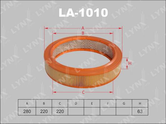 LYNXauto LA-1010 - Gaisa filtrs ps1.lv