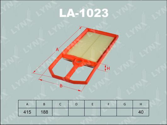 LYNXauto LA-1023 - Gaisa filtrs ps1.lv