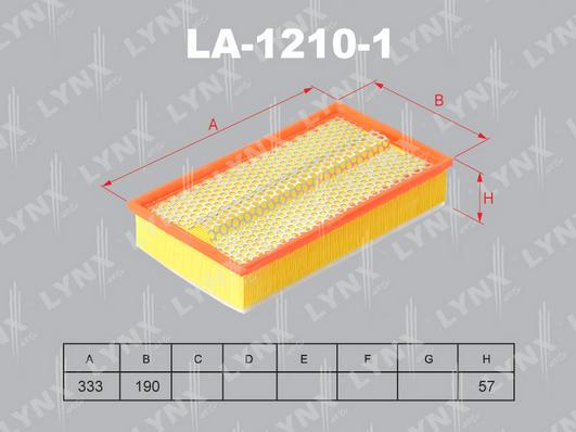 LYNXauto LA-1210-1 - Gaisa filtrs ps1.lv