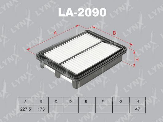 LYNXauto LA-2090 - Gaisa filtrs ps1.lv