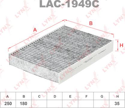 LYNXauto LAC-1949C - Filtrs, Salona telpas gaiss ps1.lv