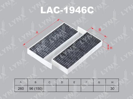 LYNXauto LAC-1946C - Filtrs, Salona telpas gaiss ps1.lv