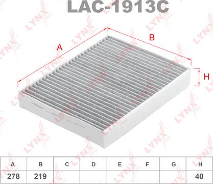 LYNXauto LAC-1913C - Filtrs, Salona telpas gaiss ps1.lv