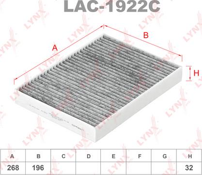 LYNXauto LAC-1922C - Filtrs, Salona telpas gaiss ps1.lv