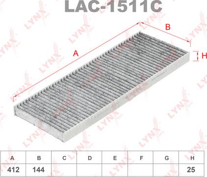 LYNXauto LAC-1511C - Filtrs, Salona telpas gaiss ps1.lv