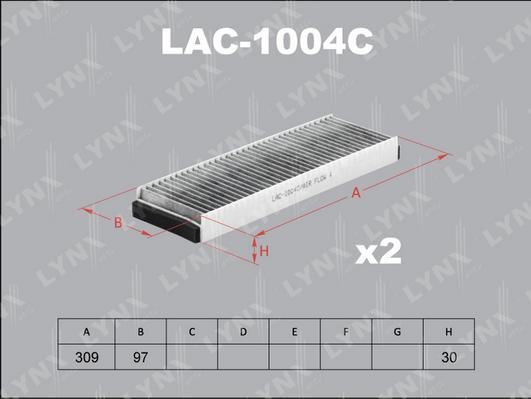 LYNXauto LAC-1004C - Filtrs, Salona telpas gaiss ps1.lv