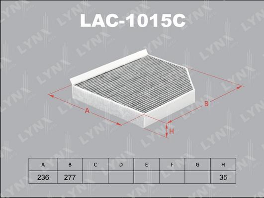 LYNXauto LAC-1015C - Filtrs, Salona telpas gaiss ps1.lv