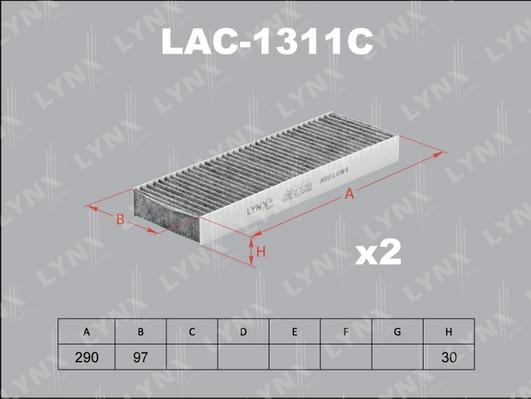 LYNXauto LAC-1311C - Filtrs, Salona telpas gaiss ps1.lv