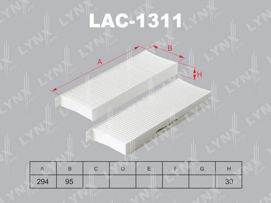 LYNXauto LAC-1311 - Filtrs, Salona telpas gaiss ps1.lv