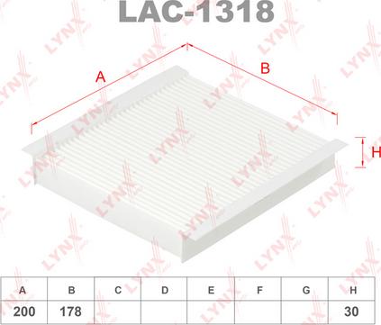 LYNXauto LAC-1318 - Filtrs, Salona telpas gaiss ps1.lv