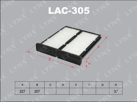 LYNXauto LAC-305 - Filtrs, Salona telpas gaiss ps1.lv