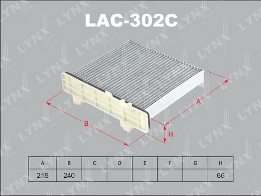 LYNXauto LAC-302C - Filtrs, Salona telpas gaiss ps1.lv