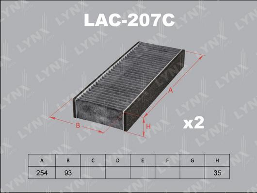LYNXauto LAC-207C - Filtrs, Salona telpas gaiss ps1.lv