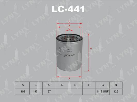 LYNXauto LC-441 - Eļļas filtrs ps1.lv