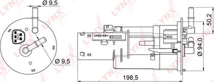 LYNXauto LF-996M - Degvielas filtrs ps1.lv