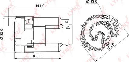 LYNXauto LF-991M - Degvielas filtrs ps1.lv