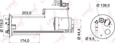 LYNXauto LF-969M - Degvielas filtrs ps1.lv