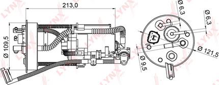 LYNXauto LF-986M - Degvielas filtrs ps1.lv