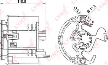 LYNXauto LF-983M - Degvielas filtrs ps1.lv