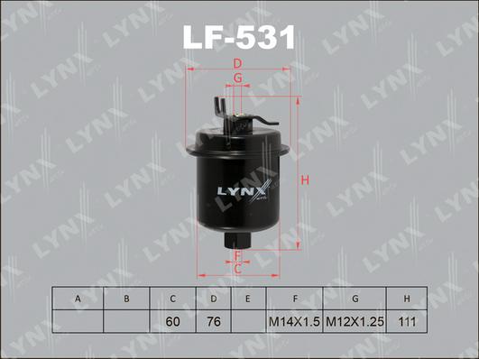 LYNXauto LF-531 - Degvielas filtrs ps1.lv